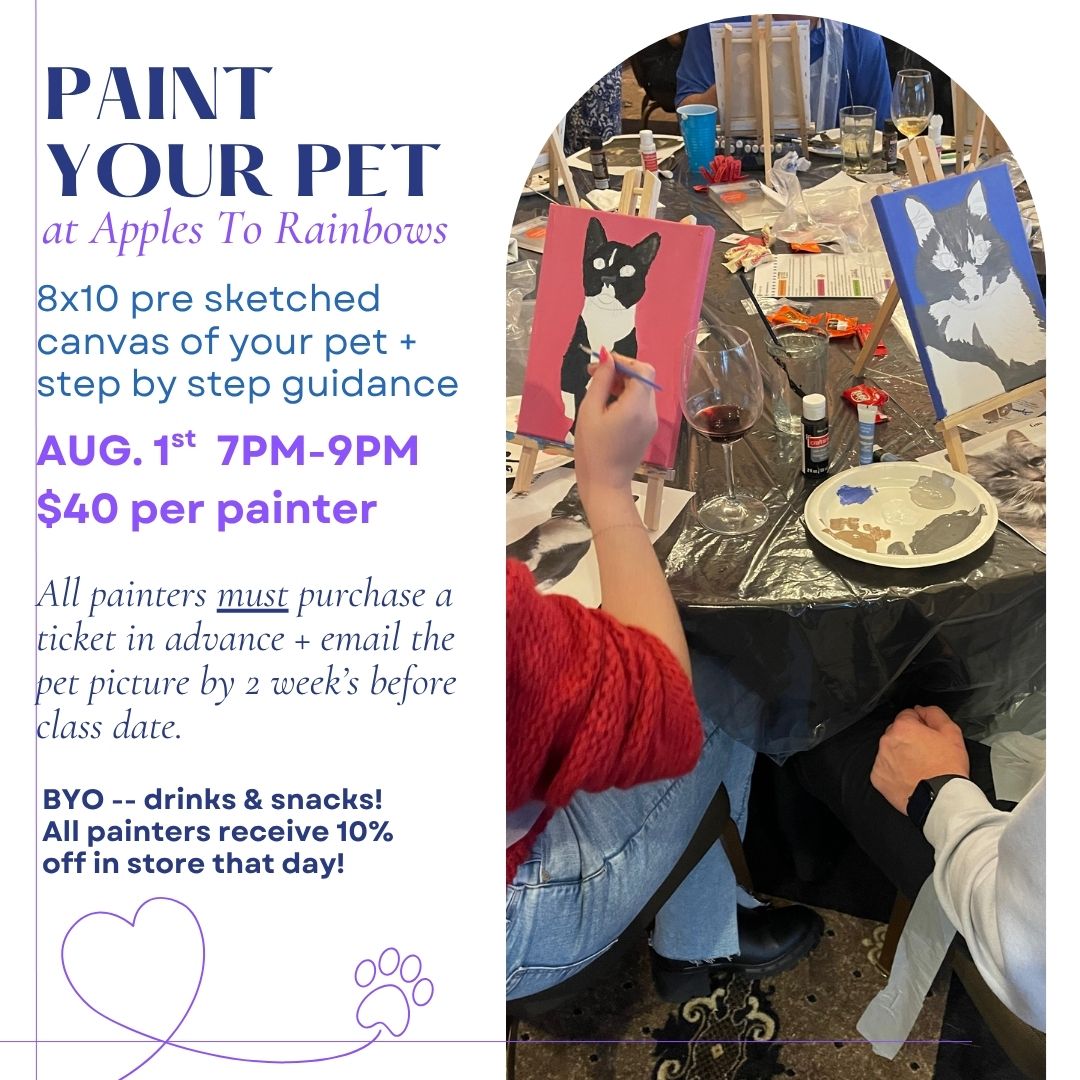 Paint Class: Paint Your Pet | Aug 1, 2025